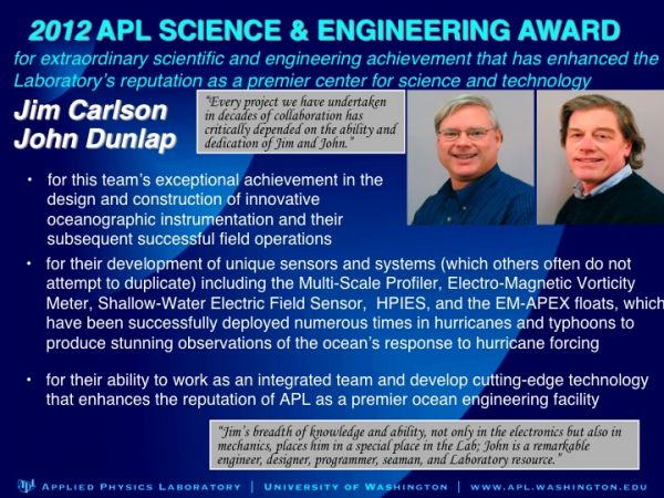 2012 APL Award